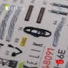KELIK K48091 CH-46E Cargo compartment interior 3D decals for Academy kit 1/48